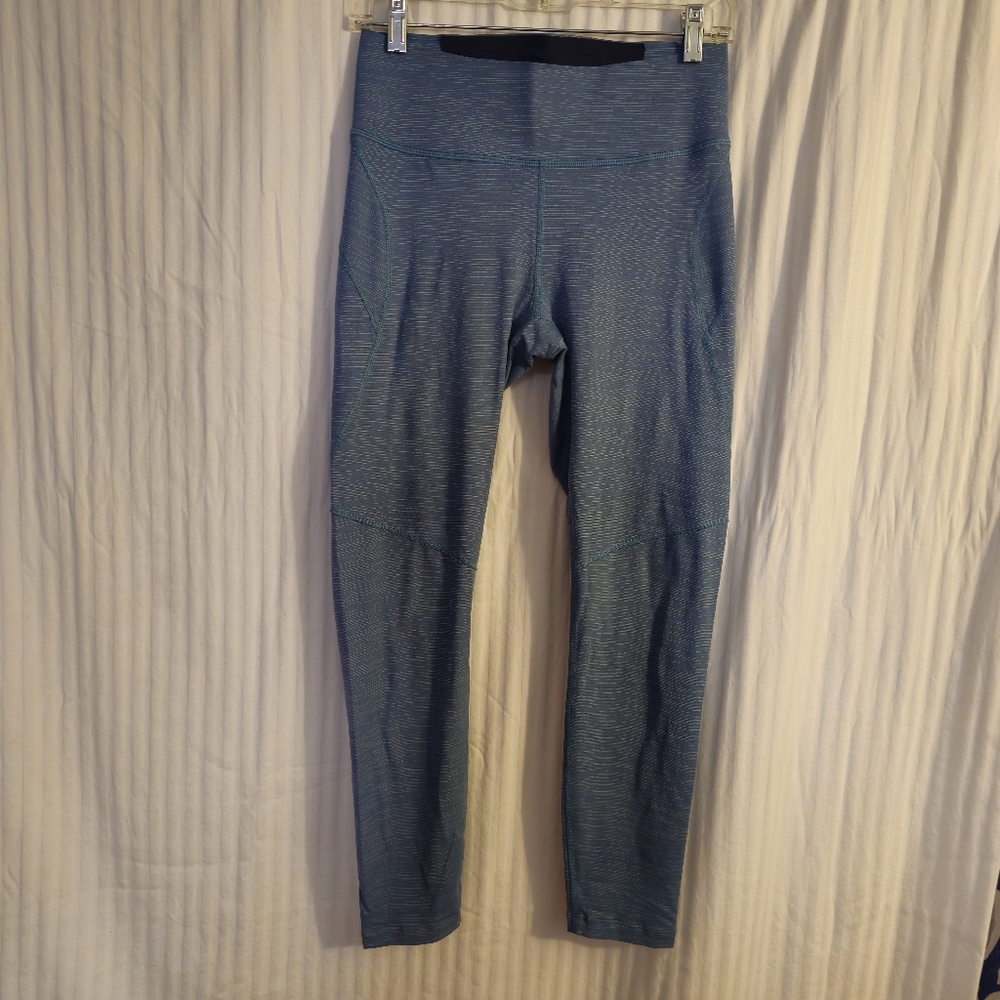 Outdoor Voices Blue High-Waisted Leggings Size M